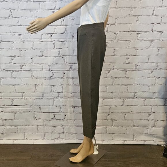 ANNE KLEIN - Olive green cropped pants - Picture 8 of 10